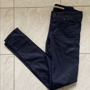 Vince Lola Stovepipe Wax Skinny Moroccan Blue